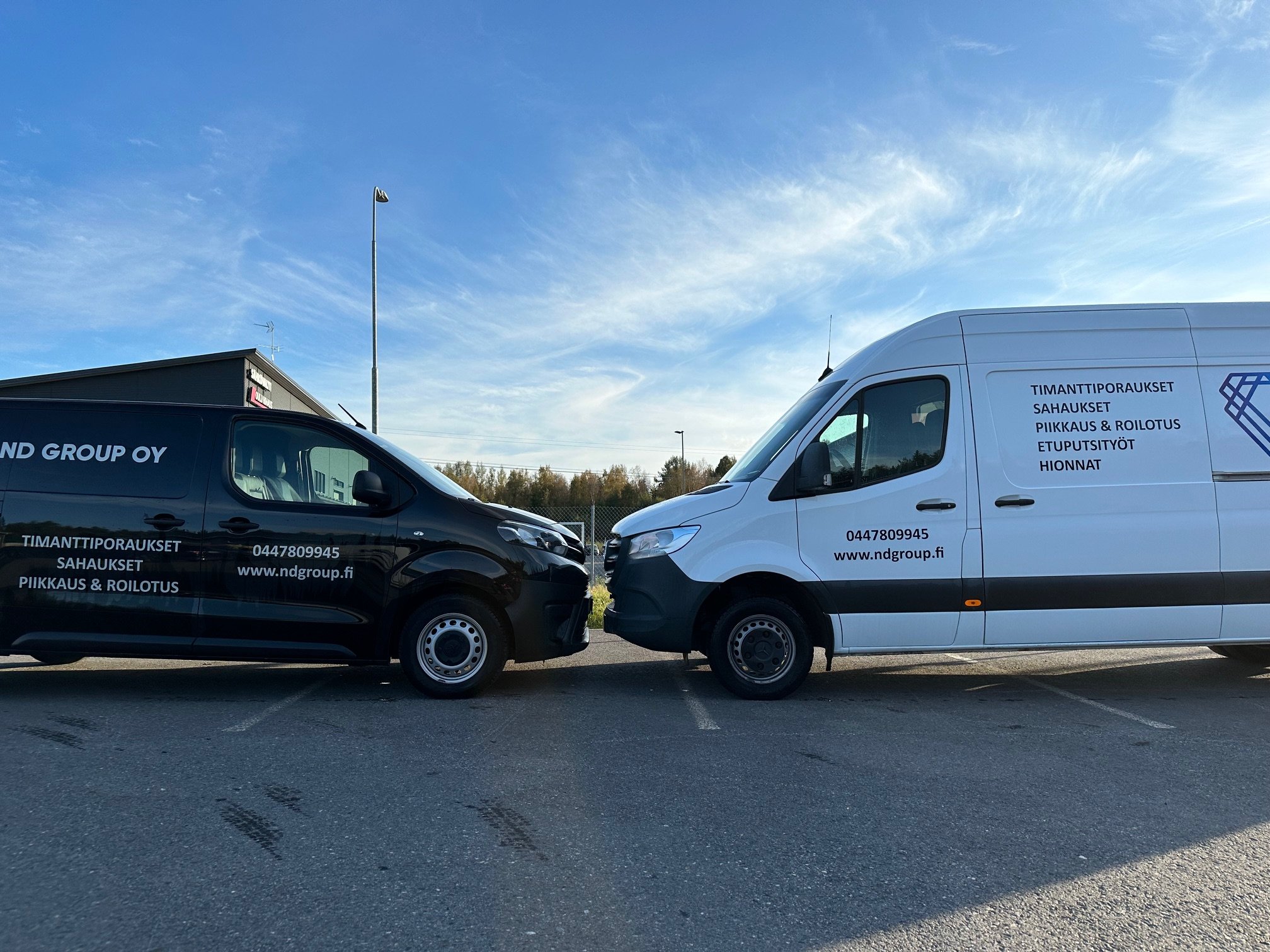 ND Group Oy:n pakettiautot